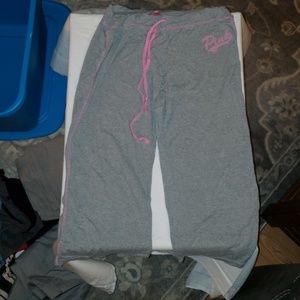 💟 PINK Victoria Secret PJ capris Size L